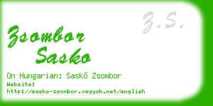 zsombor sasko business card