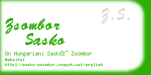 zsombor sasko business card